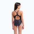 Children's one-piece swimsuit arena Fireflow Lightdrop Back black/team black 7