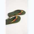 Women's Banana Moon Calisun Seaside kaki flip flops 9