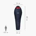 Millet Baikal 750 women's sleeping bag right saphir 4