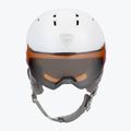 Women's ski helmet Rossignol Fit Visor Impacts white/orange/silver 2