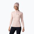 Women's thermal active sweatshirt Rossignol Classique 1/2 Zip powder pink