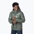 Men's Rossignol Shiny Hoodie Parka down jacket ebony green