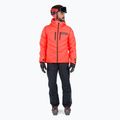 Men's Rossignol Hero Blackside Puffy ski jacket neon red 2