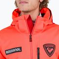 Men's Rossignol Hero Blackside ski jacket neon red 6