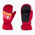 Rossignol women's ski glove New Piste M ruby red