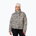 Women's down jacket Rossignol Aretu Allover Down nature wild leopard print