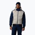 Men's ski jacket Rossignol Corduroy Down Bomber silver cloud/dark navy