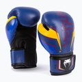 Venum Elite Evo blue/yellow men's boxing gloves 3