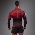 Men's training longsleeve Venum Tactical XT Rashguards black/burgundy/gold 2