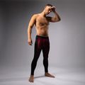 Men's training leggings Venum Tactical XT Spats black/burgundy/gold 2
