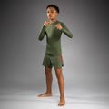 Children's training longsleeve Venum Contender Rashguards Jr khaki 2