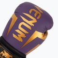 Venum Elite dark purple boxing gloves 5