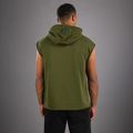 Men's sweatshirt Venum Muay Thai VT Sleeveless Hoodie military green 2