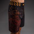 Men's training shorts Venum Quetzal Fury Fightshorts black/fury red/tangerine 4