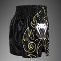 Men's training shorts Venum VTC Flames Muay Thai black/gold 4