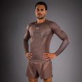 Men's longsleeve rashguard Venum No Gi Rashguards chocolate brown 3