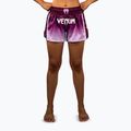 Women's training shorts Venum Iris Muay Thai plum/white