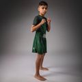Children's training shorts Venum Attack Kids Boxing forest green/off white 2