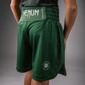 Children's training shorts Venum Attack Kids Boxing forest green/off white 7