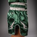 Children's training shorts Venum Inferno Muay Thai forest green/off white 5
