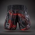 Men's training shorts Venum Matupa Muay Thai black/red/silver 2