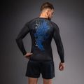 Men's long sleeve rashguard Venum Thunder Dragon black/royal blue 2