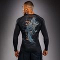 Men's long sleeve rashguard Venum Thunder Dragon black/grey/copper 2
