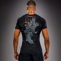 Men's rashguard Venum Thunder Dragon black/grey/copper 2