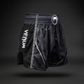 Training shorts Venum Stealth Muay Thai black/white 3