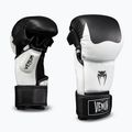 MMA gloves Venum Attack 2.0 Sparring Leather black/white