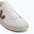 Women's shoes VEJA V-12 Leather white/marsala/nautico 7