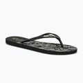 ROXY Viva Stamp II women's flip flops black/white