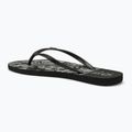ROXY Viva Stamp II women's flip flops black/white 3