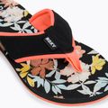Women's flip flops ROXY Coastin Print 2021 black print 7
