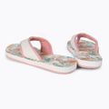 Women's flip flops ROXY Coastin Print 2021 white/pink 3