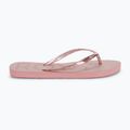 Women's flip flops ROXY Viva Sparkle 2021 rose gold 2