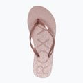 Women's flip flops ROXY Viva Sparkle 2021 rose gold 6