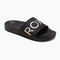 Women's slides ROXY Slippy II black geo