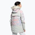 Women's snowboard jacket ROXY Chloe Kim Overhead 2021 gray violet marble 4