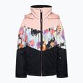 Children's snowboard jacket ROXY Whist 2021 true black tenderness
