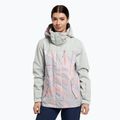 Women's snowboard jacket ROXY Jetty Block 2021 gray violet marble