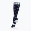 Children's snowboard socks ROXY Frosty 2021 medieval blue neo logo 2