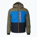 Quiksilver Side Hit children's snowboard jacket green-blue EQBTJ03158