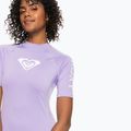 Women's swimming T-shirt ROXY Whole Hearted 2021 purple rose 5
