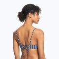 Swimsuit top ROXY Into The Sun Athletic Triangle 2021 mood indigo novela stripe vert 4