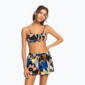 Women's swim shorts ROXY Salty Tan 2021 anthracite flower jammin 4
