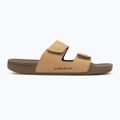 Quiksilver men's Rivi Leather Double Adjust flip-flops tan 1 2
