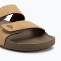 Quiksilver men's Rivi Leather Double Adjust flip-flops tan 1 7