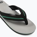 Quiksilver men's Molokai Layback Saturn flip flops white and black AQYL101319 7