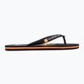 Quiksilver men's Molokai Wordblock flip flops black and blue AQYL101287 2